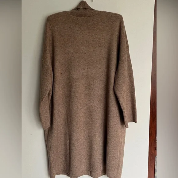 Pomander Place Taupe Turtleneck Sweater Dress